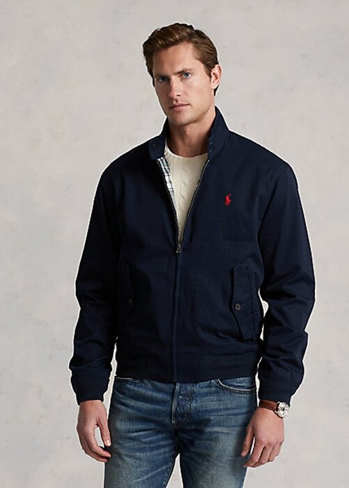 Miesten laivastonruskeat Ralph Lauren -puuvillatakit Miesten laivastonruskeat Ralph Lauren -puuvillatakit