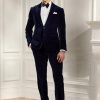 Miesten laivastonväriset Ralph Lauren Gregory Velvet -muodolliset housut Miesten laivastonväriset Ralph Lauren Gregory Velvet -muodolliset housut