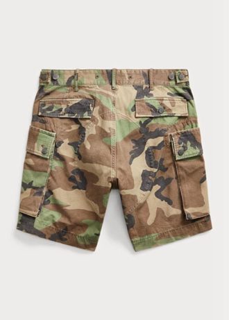 Miesten oliivi Ralph Lauren Camo Ripstop Cargo -shortsit