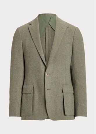Miesten oliivi Ralph Lauren Kentin käsintehdyt Cashmere Sport Blazerit Miesten oliivi Ralph Lauren Kentin käsintehdyt Cashmere Sport Blazerit