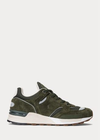 Miesten oliivi Ralph Lauren Trackster 200 -lenkkarit Miesten oliivi Ralph Lauren Trackster 200 -lenkkarit