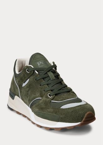 Miesten oliivi Ralph Lauren Trackster 200 -lenkkarit Miesten oliivi Ralph Lauren Trackster 200 -lenkkarit