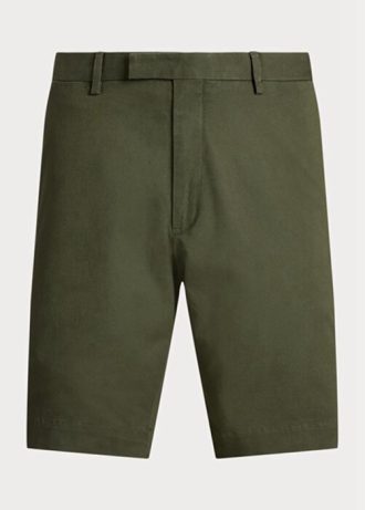 Miesten oliivihousut Ralph Lauren Stretch Slim Fit Chino Shortsit