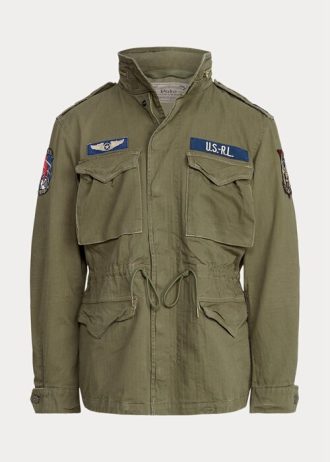 Miesten oliivinsiniset Ralph Lauren The Iconic Field -takit