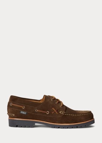 Miesten suklaahousut Ralph Lauren Ranger mokkanahka