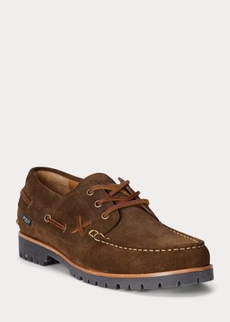 Miesten suklaahousut Ralph Lauren Ranger mokkanahka