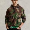 Monivärinen miesten Ralph Lauren Camo fleecehuppari
