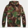 Monivärinen miesten Ralph Lauren Camo fleecehuppari