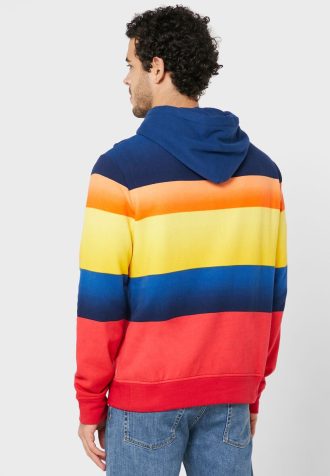 Monivärinen miesten Ralph Lauren Color Block -huppari