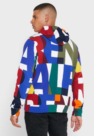 Monivärinen miesten Ralph Lauren Color Block -huppari