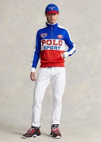 Monivärinen miesten Ralph Lauren Polo Sport fleece-huppari