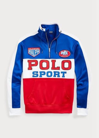 Monivärinen miesten Ralph Lauren Polo Sport fleece-huppari