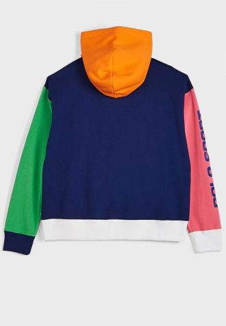 Monivärinen naisten Ralph Lauren Color Block -taskuhuppari Monivärinen naisten Ralph Lauren Color Block -taskuhuppari