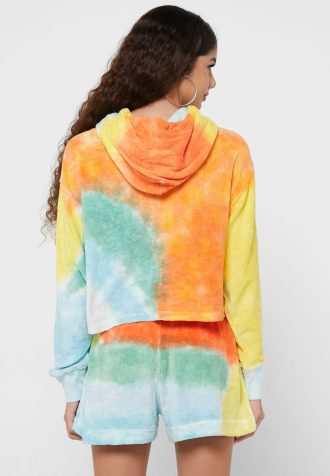 Monivärinen naisten Ralph Lauren Pullover -neulottu huppari Monivärinen naisten Ralph Lauren Pullover -neulottu huppari