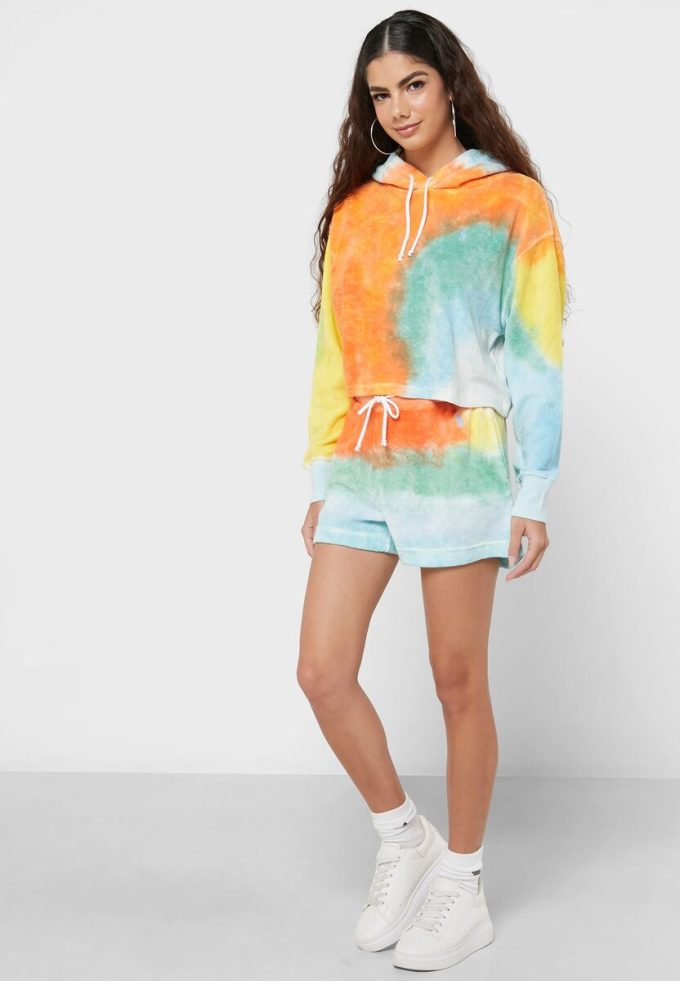 Monivärinen naisten Ralph Lauren Pullover -neulottu huppari Monivärinen naisten Ralph Lauren Pullover -neulottu huppari