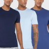 Moniväriset miesten Ralph Lauren 3 Pack Assorted Crew Neck T-paidat
