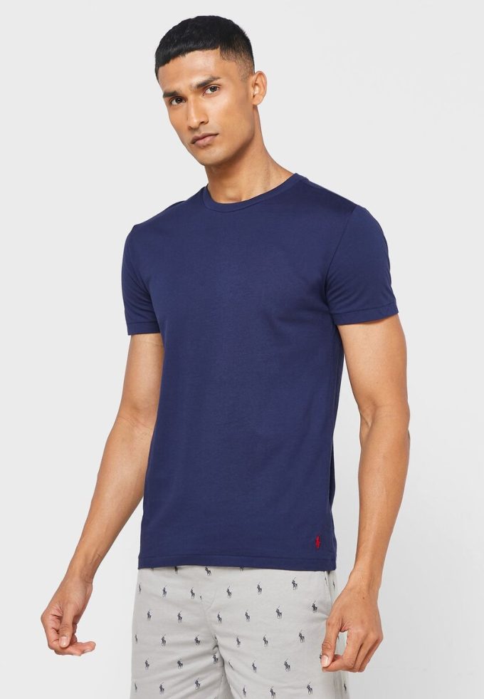 Moniväriset miesten Ralph Lauren 3 Pack Assorted Crew Neck T-paidat