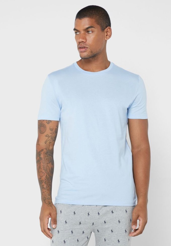 Moniväriset miesten Ralph Lauren 3 Pack Assorted Crew Neck T-paidat