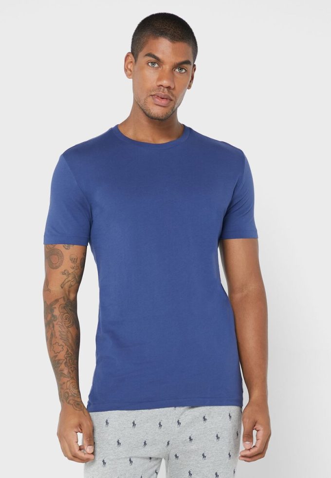 Moniväriset miesten Ralph Lauren 3 Pack Assorted Crew Neck T-paidat