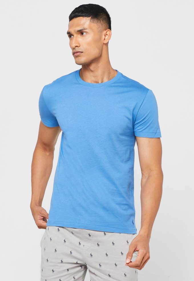 Moniväriset miesten Ralph Lauren 3 Pack Assorted Crew Neck T-paidat