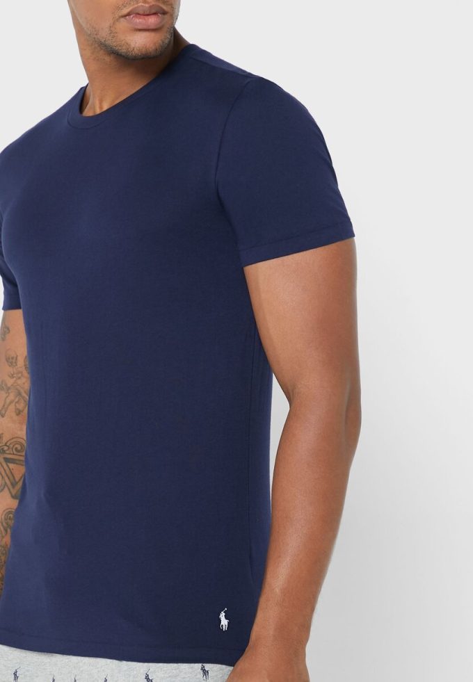 Moniväriset miesten Ralph Lauren 3 Pack Assorted Crew Neck T-paidat