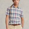 Moniväriset miesten Ralph Lauren Classic Fit Madras Popover -paidat Moniväriset miesten Ralph Lauren Classic Fit Madras Popover -paidat