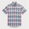 Moniväriset miesten Ralph Lauren Classic Fit Madras Popover -paidat Moniväriset miesten Ralph Lauren Classic Fit Madras Popover -paidat