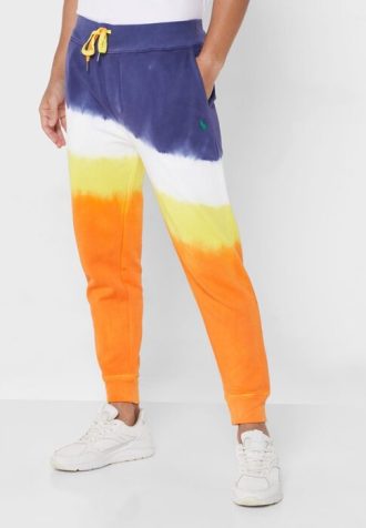 Moniväriset miesten Ralph Lauren Dip Dye -värjäyshousut Moniväriset miesten Ralph Lauren Dip Dye -värjäyshousut