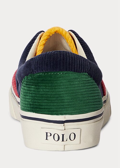 Moniväriset miesten Ralph Lauren Keaton -väriset vakosamettilenkkarit Moniväriset miesten Ralph Lauren Keaton -väriset vakosamettilenkkarit