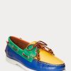Moniväriset miesten Ralph Lauren Merton -väriset nahkaiset vapaa-ajan kengät Moniväriset miesten Ralph Lauren Merton -väriset nahkaiset vapaa-ajan kengät