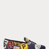 Moniväriset miesten Ralph Lauren Paxtonin logo-patch-kanvas-mekkokengät Moniväriset miesten Ralph Lauren Paxtonin logo-patch-kanvas-mekkokengät