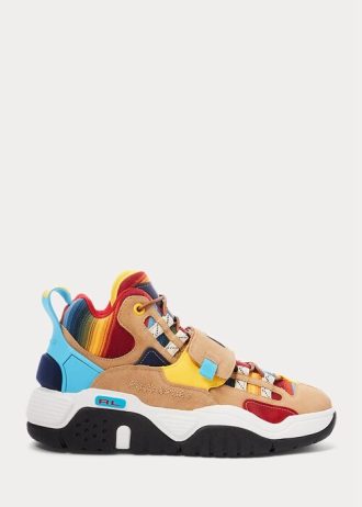 Moniväriset miesten Ralph Lauren PS100 Ombré High-Top -lenkkarit Moniväriset miesten Ralph Lauren PS100 Ombré High-Top -lenkkarit