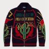 Moniväriset miesten Ralph Lauren Wool Graphic -kokoiset neulepuserot Moniväriset miesten Ralph Lauren Wool Graphic -kokoiset neulepuserot