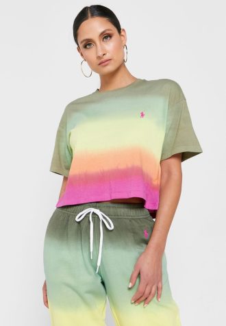 Moniväriset naisten Ralph Lauren Crew Neck Graphic T-paidat