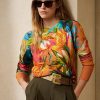Moniväriset naisten Ralph Lauren Graphic Crewneck -neulepuserot