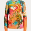 Moniväriset naisten Ralph Lauren Graphic Crewneck -neulepuserot