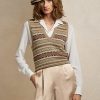 Moniväriset naisten Ralph Lauren koristellut Fair Isle -neulepuserot Moniväriset naisten Ralph Lauren koristellut Fair Isle -neulepuserot
