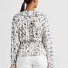 Moniväriset naisten Ralph Lauren kukkapaita, solmiopäällinen Peplum Topit Moniväriset naisten Ralph Lauren kukkapaita, solmiopäällinen Peplum Topit