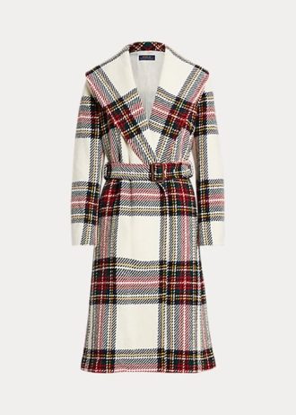 Moniväriset naisten Ralph Lauren Plaid -villasekoitetut kalanruototakit