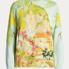 Moniväriset naisten Ralph Lauren Print -puuvillapuserot Moniväriset naisten Ralph Lauren Print -puuvillapuserot