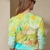 Moniväriset naisten Ralph Lauren Print -puuvillapuserot Moniväriset naisten Ralph Lauren Print -puuvillapuserot
