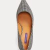 Musta/kermanvärinen naisten Ralph Lauren Celia Glen Plaid villakorkokengät Musta/kermanvärinen naisten Ralph Lauren Celia Glen Plaid villakorkokengät