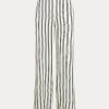 Musta/kermanvärinen naisten Ralph Lauren Striped Satin -leveälahkeiset housut Musta/kermanvärinen naisten Ralph Lauren Striped Satin -leveälahkeiset housut