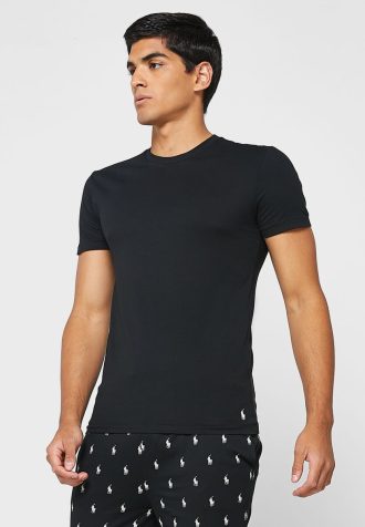 Musta miesten Ralph Lauren 3 Pack Assorted Crew Neck T-paidat