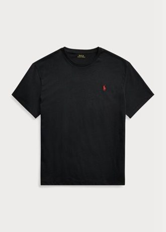 Musta Miesten Ralph Lauren Classic Fit Jersey Crewneck T-paidat