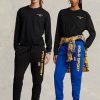 Musta Miesten Ralph Lauren Classic Fit Polo Sport Jersey T-paidat