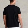 Musta miesten Ralph Lauren Custom Slim Fit Crewneck T-paidat Musta miesten Ralph Lauren Custom Slim Fit Crewneck T-paidat