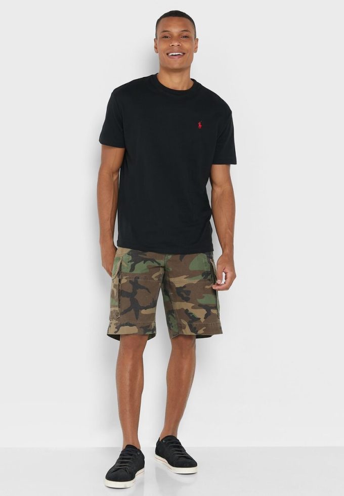 Musta Miesten Ralph Lauren Essential Crew Neck T-paidat Musta Miesten Ralph Lauren Essential Crew Neck T-paidat
