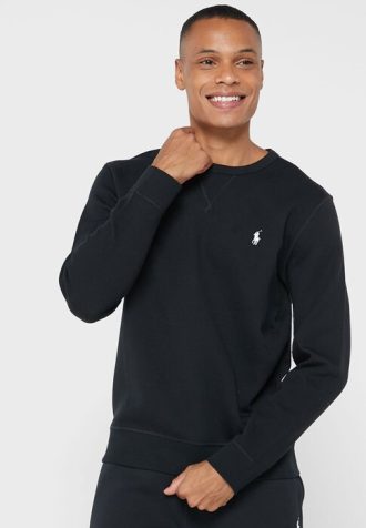 Musta miesten Ralph Lauren Essential -huppari