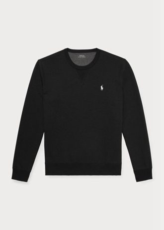 Musta miesten Ralph Lauren kaksinkertainen neulepusero